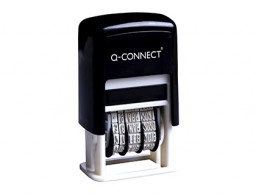 Fechador Q-Connect automatico 4 mm. día/mes/año negro